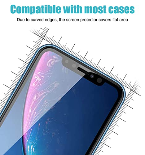 [3 Pack] Privacy Screen Protector for iPhone 11/iPhone XR Anti-Spy Tempered Glass Film Upgrade 9H Hardness Case Friendly Easy Installation Bubble Free 3D Touch Support [6.1 inch]