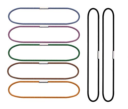 Mini Skater 7 Random Color Notebook Elastic Spring Bands Connecting Insert Refill Replacement Strap Bands Accessories for Travel Journal, 7Pcs