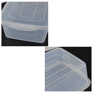 Ramddy 4 Packs 14 Quart Clear Latching Box, Plastic Storage Bin with Lid