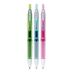 uni-ball 207 colors retractable gel pens, medium point (0.7mm), assorted colors, box of 12 (2067507)