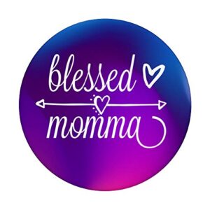 Blessed Momma Hearts and Arrow for Proud Moms and Mothers PopSockets PopGrip: Swappable Grip for Phones & Tablets