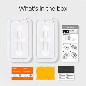 Spigen Tempered Glass Screen Protector [GlasTR EZ FIT] Designed for iPhone XS/iPhone X - Sensor Protection / 2 Pack