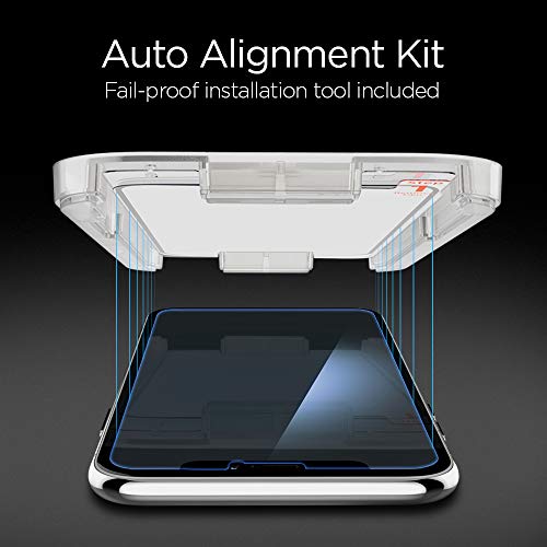 Spigen Tempered Glass Screen Protector [GlasTR EZ FIT] Designed for iPhone XS/iPhone X - Sensor Protection / 2 Pack