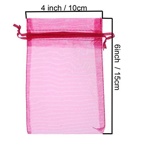 120PCS Organza Drawstring Gift Bag Pouch Wrap for Party/Game/Wedding/Christmas, Candy Pouch (120 Pcs-8x12")