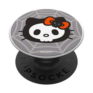 hello kitty halloween skeleton face popsockets popgrip: swappable grip for phones & tablets