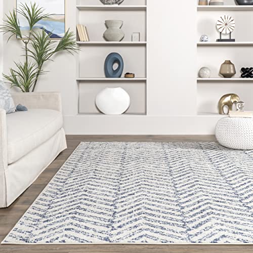 NuLOOM Rosanne Transitional Striped Area Rug, 8' x 10', Blue