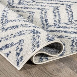 NuLOOM Rosanne Transitional Striped Area Rug, 8' x 10', Blue