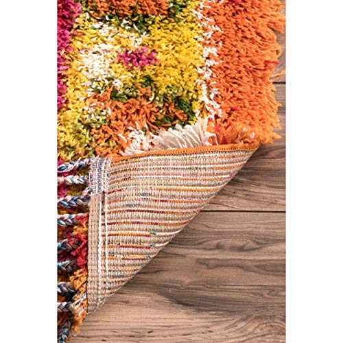 nuLOOM Destiny Medallion Shag Area Rug, 5' 3" x 7' 6", Multi