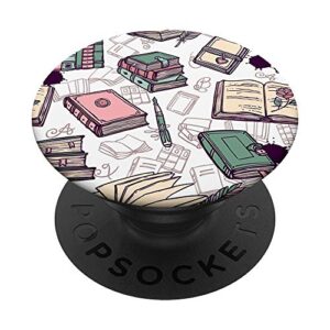 book lovers popsockets popgrip: swappable grip for phones & tablets
