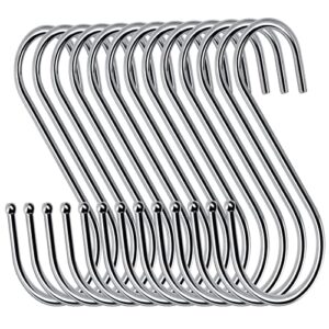 esfun 24 pack 3.5 inch s hooks for hanging pot rack plant towels jeans kitchen, bathroom, bedroom and office
