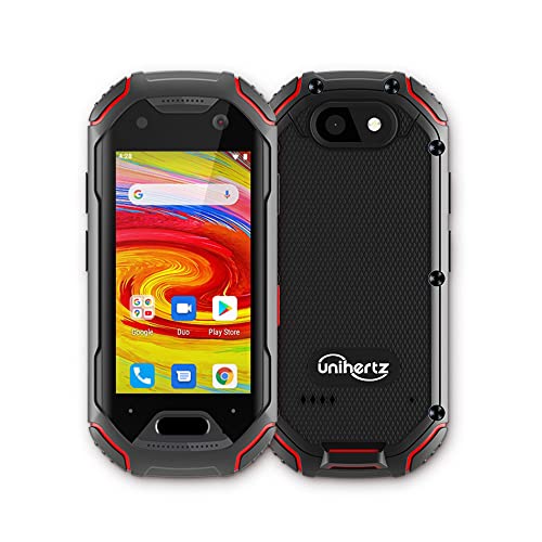 Unihertz Atom, The Smallest 4G Rugged Smartphone in The World, Android 9.0 Pie Unlocked Smart Phone with 4GB RAM and 64GB ROM (Support T-Mobile & Verizon only)