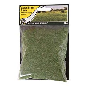 Woodland Scenic Static Grass 7mm-Medium Green -FS622