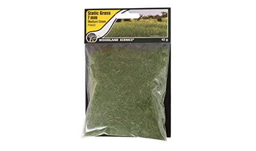 Woodland Scenic Static Grass 7mm-Medium Green -FS622