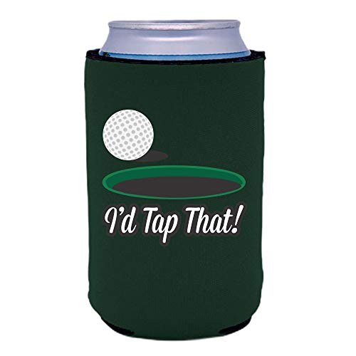 I'd Tap That Collapsible Can Coolie (2 Pack, Hunter Green)