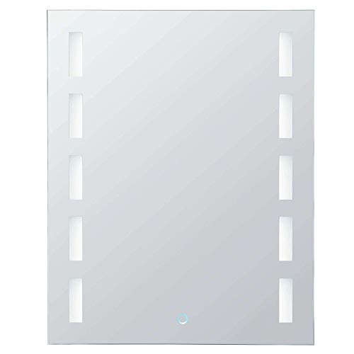Fine Fixtures Bathroom Medicine Cabinet, Aluminum, Recessed/Surface Mount, Mirrored w/LED (24")