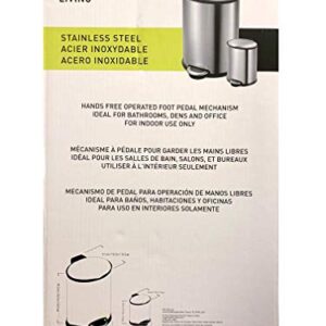 Sensible Eco-Living Trash Can Stainless Steel 2Pk