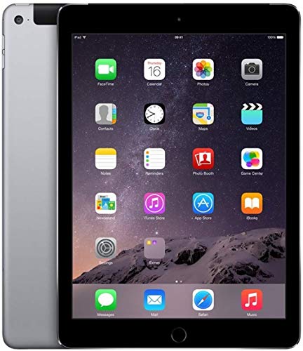 Apple Ipad Air 2 64GB Factory Unlocked (Space Gray, Wi-Fi + Cellular 4G) Newest Version (Renewed)