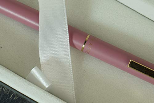 Cross Sheaffer Rare Made in The USA Signature Slim Classic Fashion Matte Rose Pink with 22KT Gold Appointment Ballpoint Pen and Matching Sheaffer Journal