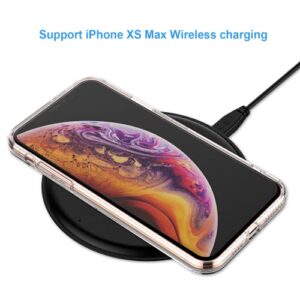 Shamo's iPhone XS Max Case - Soft TPU Material - Flexible - Precise Fit - Shock Absorption - Scratch Resistance - Non-Slip Grip - Wireless Charging Compatible - Slim & Lightweight - Transparent Design