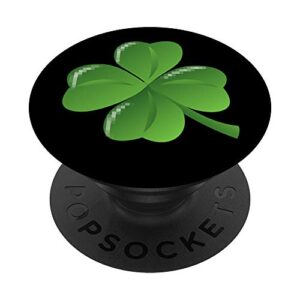 lucky 4 leaf clover pop socket popsockets popgrip: swappable grip for phones & tablets