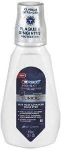 crest pro-health clinical oral rinse deep clean mint - 16 oz, pack of 3