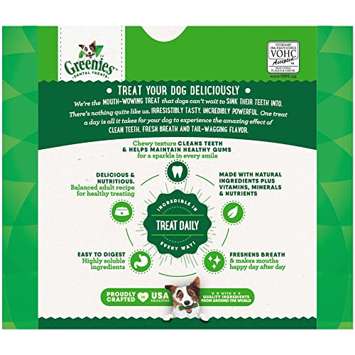 GREENIES Original Large Natural Dental Care Dog Treats, 54 oz. Pack (34 Treats)