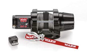 warn winch 2500 synthetic vrx 25 kit [includes heavy duty winch saver]