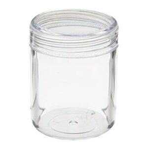 Juvale 35 Pack Plastic Canning Jars with Lids for Slime, Craft Storage, Beauty Products (1.2 oz)