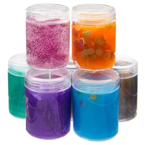 Juvale 35 Pack Plastic Canning Jars with Lids for Slime, Craft Storage, Beauty Products (1.2 oz)