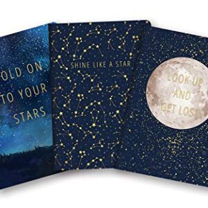 Notebook Trio by Studio Oh! - Set of 3 - The Zenith - 5.75" × 8.25" - 3 Coordinating Cardstock Cover Designs - 80 Lined Pages - for School, Work & Home