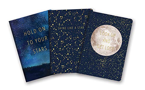 Notebook Trio by Studio Oh! - Set of 3 - The Zenith - 5.75" × 8.25" - 3 Coordinating Cardstock Cover Designs - 80 Lined Pages - for School, Work & Home