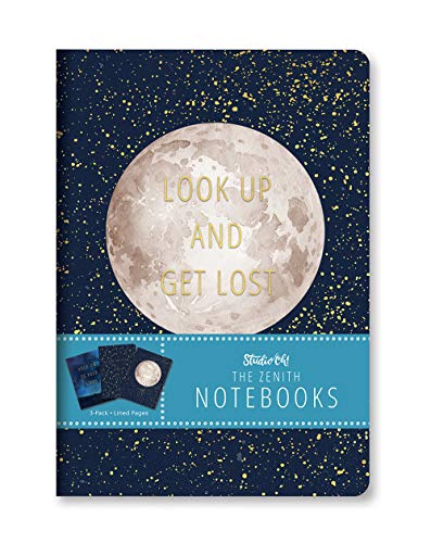 Notebook Trio by Studio Oh! - Set of 3 - The Zenith - 5.75" × 8.25" - 3 Coordinating Cardstock Cover Designs - 80 Lined Pages - for School, Work & Home