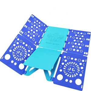 boxlegend version 3 shirt folding board t shirts clothes folder durable plastic laundry folders folding boards helper tool for adults and children (blue & turquoise)