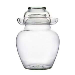 tellw home transparent kimchi jar thickened glass pickles altar pickled pot creative pickles pickled cabbage cylinder sealing tank