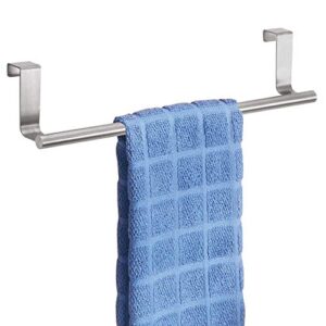 booluee stainless steel over the cabinet door towel bar towel holder rack for kitchen bathroom cabinet cupboard doors (small)