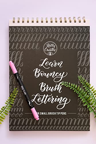 Kelly Creates Bouncy Lettering Workbook, 135 Pages
