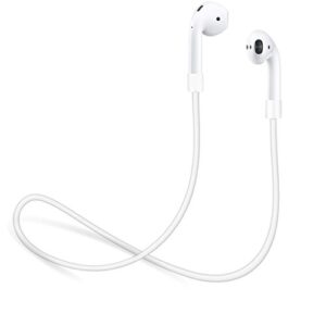 innogadgets strap for apple airpods | smart accessory – never lose your airpod | connector wire cable cord for airpods | white - 22 inches