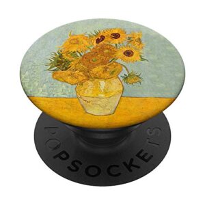 van gogh sunflowers modern art painting popsockets swappable popgrip