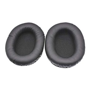 meijunter replacement earpads cushions cover for kingston hyperx cloud flight wireless gaming headset - leather ear pad foam earmuffs 2 pcs（black）