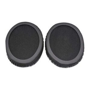 Meijunter Replacement Earpads Cushions Cover for Kingston HyperX Cloud Flight Wireless Gaming Headset - Leather Ear Pad Foam Earmuffs 2 Pcs（Black）