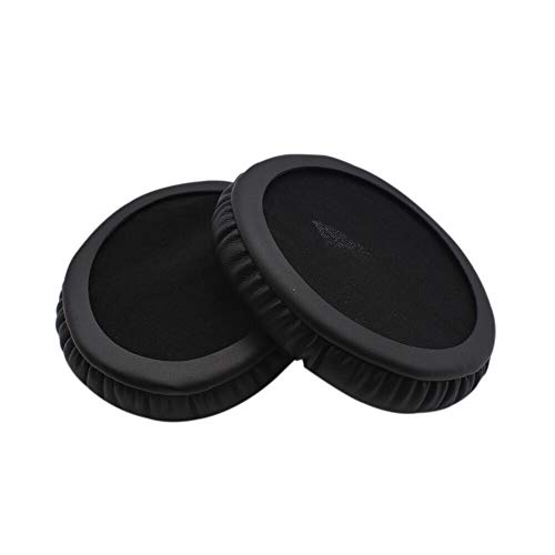Meijunter Replacement Earpads Cushions Cover for Kingston HyperX Cloud Flight Wireless Gaming Headset - Leather Ear Pad Foam Earmuffs 2 Pcs（Black）