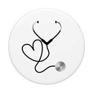 Heart Stethoscope PopSockets PopGrip: Swappable Grip for Phones & Tablets