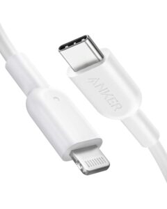 anker usb c to lightning cable, 321 (6ft,white), mfi certified for iphone 13 pro 12 pro max 12 11 x xs, airpods pro, supports power delivery (charger not included)