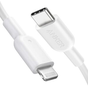 Anker USB C to Lightning Cable, 321 (6ft,White), MFi Certified for iPhone 13 Pro 12 Pro Max 12 11 X XS, AirPods Pro, Supports Power Delivery (Charger Not Included)