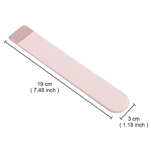 Spessn Compatible for Pencil Holder Sticker, Elastic Lycra Stylus Pocket iPad Screen Pen Protective Pouch Adhesive Sleeve for Pencil - Rose Gold