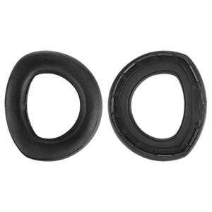 Geekria Elite Sheepskin Replacement Ear Pads for Sennheiser HD800 Headphones Headphones Earpads, Headset Ear Cushion Repair Parts (Black)