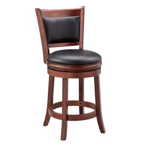 ball & cast swivel counter height barstool 24 inch seat height cherry set of 1