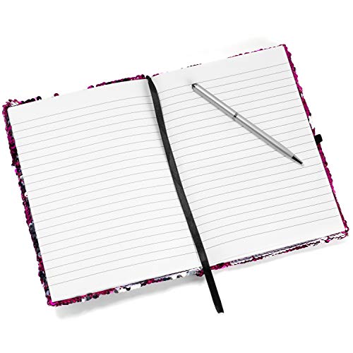 Twerp Sequin Journal for Girls - Includes Gem-top Pen | Reversible Sequin Heart Diary | Perfect Notebook for Girls