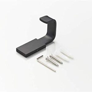 Flybath Coat Hook Brass Robe Towel Hooks Contemporary Style Matte Black Finish Wall Mounted - 1 Pack