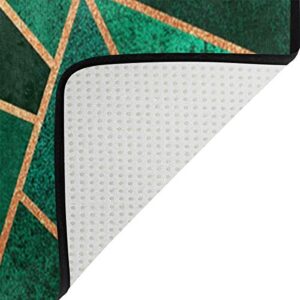 Emerald and Copper Area Rug 5'x 7', Educational Polyester Area Rug Mat for Living Dining Dorm Room Bedroom Home Decorative